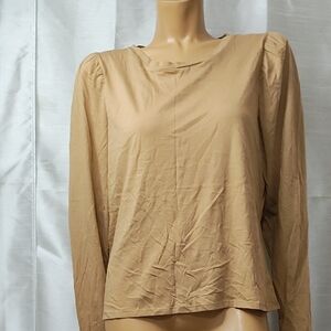 Express Cream Puff Sleeve Boxy Blouse size XL New